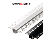 DP-701C Профиль алюминиевый встроенный для ленты 60х14.7×0.5